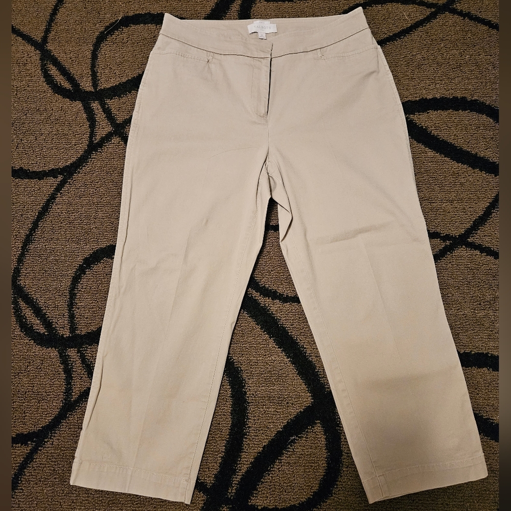 Talbots cropped khakis